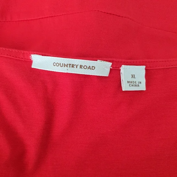 Country Road Somens Red Top - Picture 8 of 10